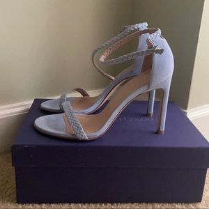 stuart weitzman powder blue suede